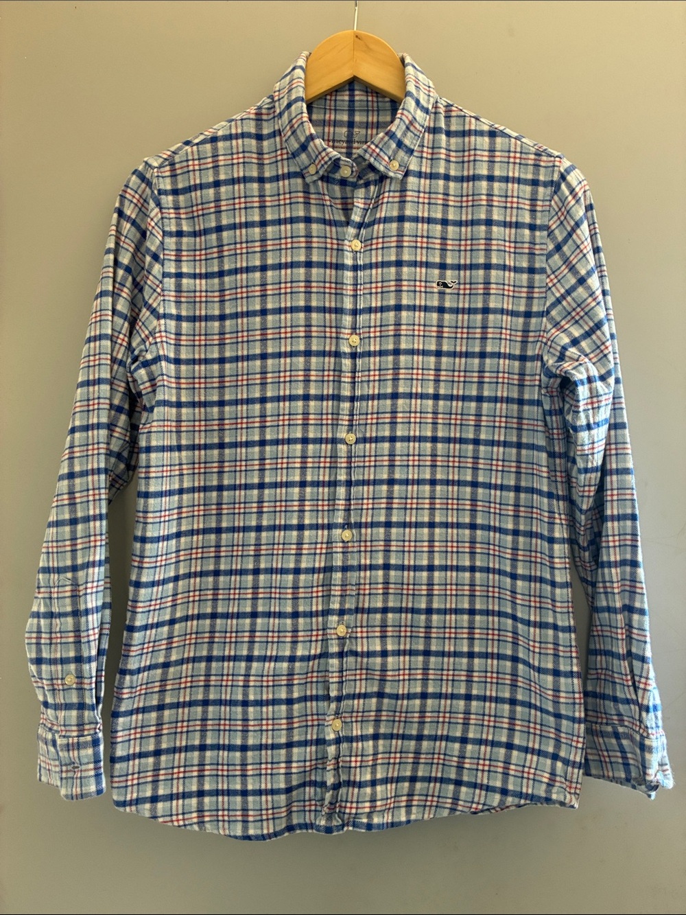 Vineyard Vines boys flannel red/white/blue